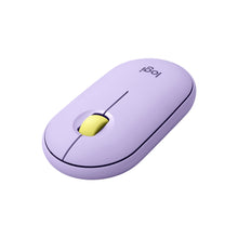 Load image into Gallery viewer, Logitech Pebble M350 Wireless Mouse - Optical - Wireless - Bluetooth/Radio Frequency - 2.40 GHz - Lavender Lemonade - USB - 1000 dpi - Scroll Wheel - 3 Button(s)