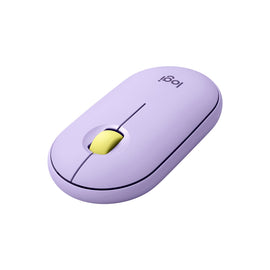 Logitech Pebble M350 Wireless Mouse - Optical - Wireless - Bluetooth/Radio Frequency - 2.40 GHz - Lavender Lemonade - USB - 1000 dpi - Scroll Wheel - 3 Button(s)