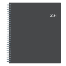 Load image into Gallery viewer, 2024 Blue Sky Passages Monthly Planning Calendar, 8in x 10in, Charcoal Gray, January to December 2024, 100011