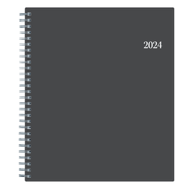 2024 Blue Sky Passages Monthly Planning Calendar, 8in x 10in, Charcoal Gray, January to December 2024, 100011