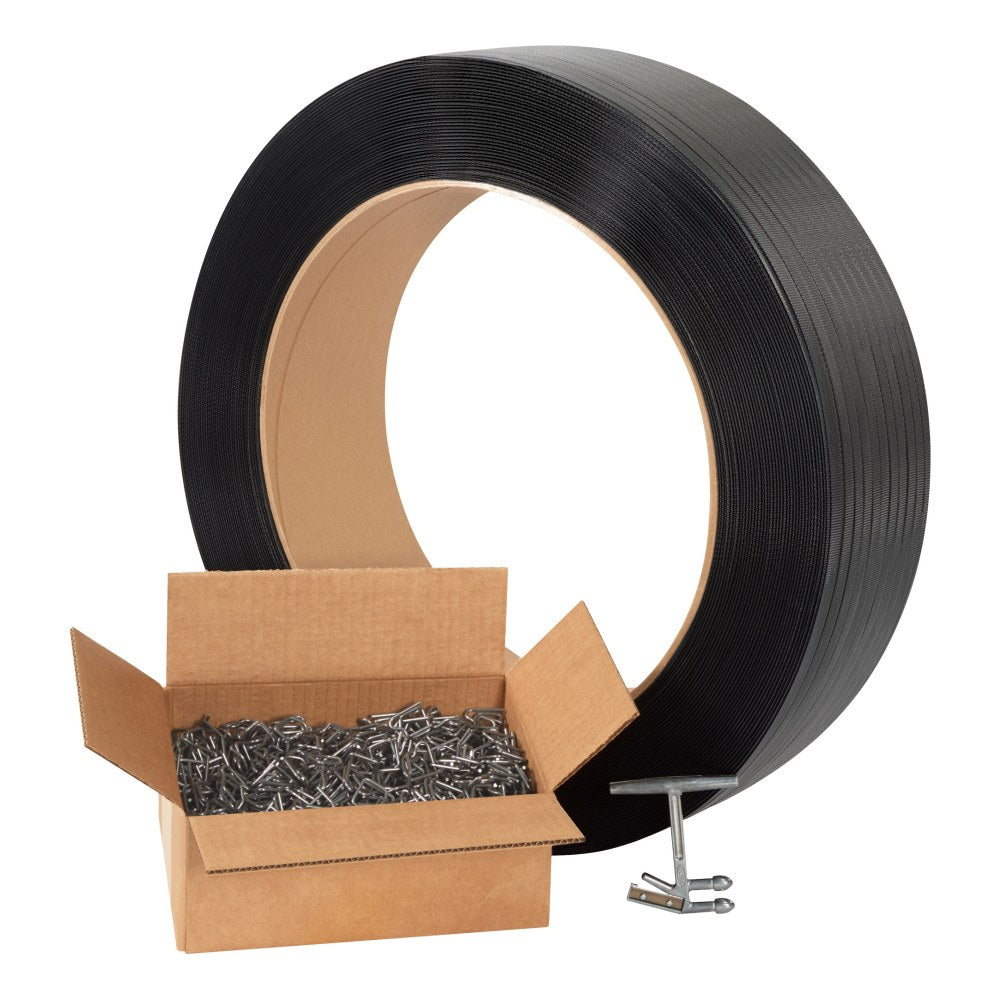Office Depot Brand General-Purpose Poly Strapping Kit, 9,000ft, 1 Kit