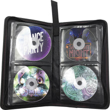 Load image into Gallery viewer, Maxell Traditional CD &amp; DVD Travel Case - Leather, Polypropylene - Black - 64 CD/DVD