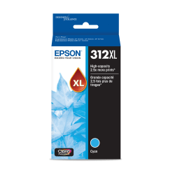 Epson 312XL Claria Photo Cyan High-Yield Ink Cartridge,T312XL220-S
