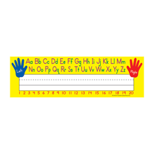 Load image into Gallery viewer, Teacher Created Resources Name Plates, 3 1/2in x 11 1/2in, Left/Right Alphabet , Pre-K To Grade 8, 36 Plates Per Pack, Set Of 5 Packs