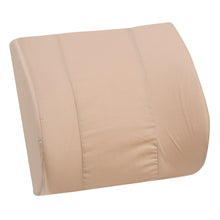 Load image into Gallery viewer, DMI Lumbar Back Support Foam Cushion Pillow With Strap, 14inH x 13inW x 3inD, Tan