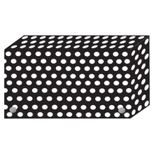 Load image into Gallery viewer, Ashley Black/White Dots Design Index Card Holder - For Index Card 4in x 6in Sheet - Polka Dot Design - Multi - Polypropylene - 5 / Pack