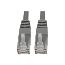Load image into Gallery viewer, Tripp Lite Cat6 Cat5e Gigabit Molded Patch Cable RJ45 M/M 550MHz Gray 3ft 3ft - 128 MB/s - 3 ft - Gray