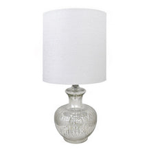 Load image into Gallery viewer, LumiSource Lotus Contemporary Accent Lamp, 18-3/4inH, Sparkly Silver Shade/Clear Base