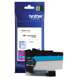 Brother LC3033 INKvestment Cyan High-Yield Ink Tank, LC3033C