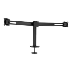 Chief Kontour Dual Display Desk Mount - For Displays up to 27in - Black - Height Adjustable - 2 Display(s) Supported - 27in to 30in Screen Support - 75 x 75, 100 x 100 - Yes