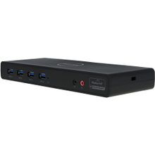 Load image into Gallery viewer, VisionTek VT4000 USB / USB-C Docking Station Dual 4K Displays - 6 x USB 3.0 - RJ-45 Ethernet -2x HDMI -2x DisplayPort - Audio Line In - Audio Line Out - Dock for Windows, Apple Mac including M1, Chromebook - Displaylink