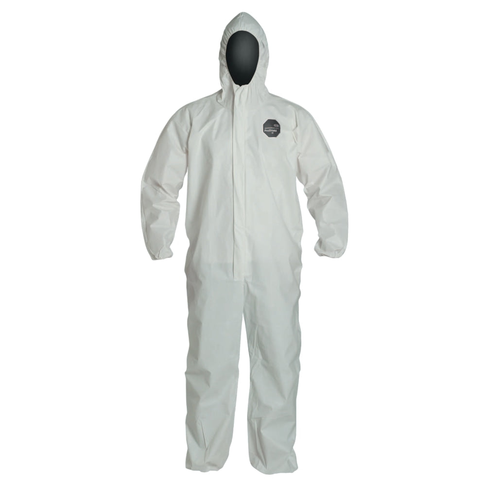 DuPont ProShield NexGen Coveralls With Attached Hood, 4XL, White, Pack Of 25