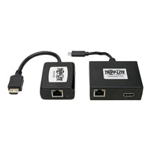 Load image into Gallery viewer, Tripp Lite USB C to HDMI Over Cat6 Extender Kit w/ PoC USB 3.1 1080p 150ft - 1 Input Device - 1 Output Device - 150 ft Range - 2 x Network (RJ-45) - 3 x USB - 1 x HDMI In - 1 x HDMI Out - Full HD - 1920 x 1080 - Optical Fiber - Category 6