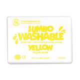 Ready 2 Learn Jumbo Washable Unscented Stamp Pads, 6 1/4in x 4in, Yellow, Pack Of 2