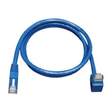 Load image into Gallery viewer, Eaton Tripp Lite Series Down-Angle Cat6 Gigabit Molded UTP Ethernet Cable (RJ45 Right-Angle Down M to RJ45 M), Blue, 5 ft. (1.52 m) - Patch cable - RJ-45 (M) to RJ-45 (M) - 5 ft - CAT 6 - molded, stranded - blue