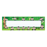 TREND Monkey Mischief Desk Toppers Name Plates, 2 7/8in x 9 1/2in, 36 Per Pack, 12 Packs