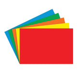 Top Notch Teacher Products Bright Blank Primary Index Cards, 4in x 6in, Assorted Colors, 100 Cards Per Pack, Case Of 6 Packs