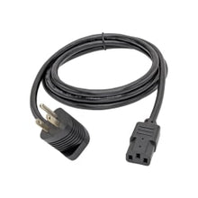 Load image into Gallery viewer, Eaton Tripp Lite Series Piggyback Extension Cord, NEMA 5-15P/5-15R to C13 - 13A, 125V, 16 AWG, 6 ft. (1.83 m), Black - Power cable - power IEC 60320 C13 to NEMA 5-15 - AC 110 V - 6 ft - molded - black