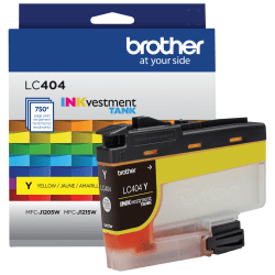 Brother LC404 INKvestment Yellow Ink Tank, LC404Y
