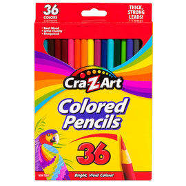 Cra-Z-Art Classic Colored Pencils, 3.3 mm, Assorted Colors, Pack Of 36 Pencils