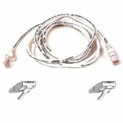 Belkin High Performance - Patch cable - RJ-45 (M) to RJ-45 (M) - 100 ft - UTP - CAT 6 - molded, snagless - white - for Omniview SMB 1x16, SMB 1x8; OmniView SMB CAT5 KVM Switch