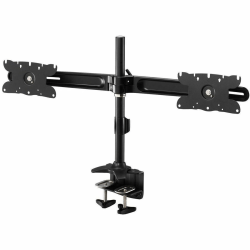 Amer AMR2C32 Clamp Mount for Monitor - Landscape/Portrait - TAA Compliant - Height Adjustable - 2 Display(s) Supported - 32in Screen Support - 27 lb Load Capacity - 75 x 75, 100 x 100, 200 x 200 - VESA Mount Compatible