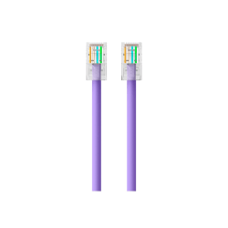Belkin - Patch cable - RJ-45 (M) to RJ-45 (M) - 3 ft - CAT 6 - purple