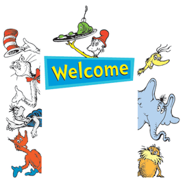 Eureka Welcome Go-Arounds Accents, Dr. Seuss, Multicolor, Pack Of 7
