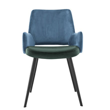 Load image into Gallery viewer, Eurostyle Desi Side Chair With Arms, Blue/Black