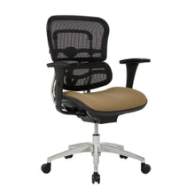 Load image into Gallery viewer, WorkPro 12000 Series Ergonomic Mesh/Premium Fabric Mid-Back Chair, Black/Beige, BIFMA Compliant