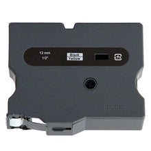 Load image into Gallery viewer, Brother TX6311 Label Tape Cartridge, 1/2in x 50ft, Black On Yellow