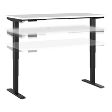 Load image into Gallery viewer, Bush Business Furniture Move 40 Series Electric 60inW x 30inD Electric Height-Adjustable Standing Desk, White/Black, Standard Delivery