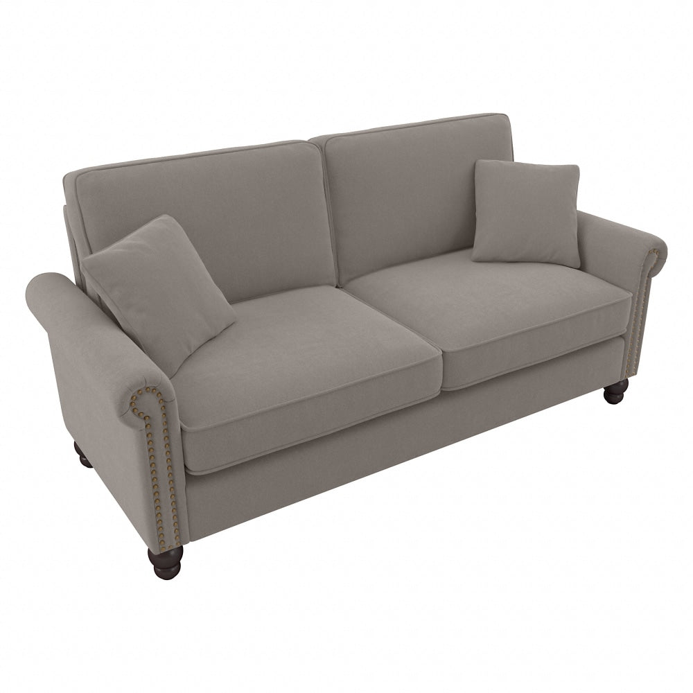 Bush Furniture Coventry 73inW Sofa, Beige Herringbone, Standard Delivery
