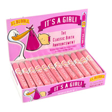 Load image into Gallery viewer, Concord Confections Its A Girl Pink Bubble Gum Cigar Box, 25.2 Oz, Pack Of 36 Gum Cigars
