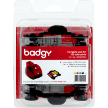 Load image into Gallery viewer, Evolis Badgy-Basic, Thick Consumable Kit - Compatible with original Badgy-Basic only, part #BDG101FRU