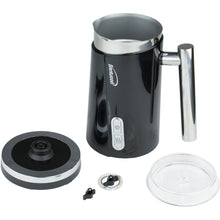 Load image into Gallery viewer, Brentwood GA-301BK Cordless Electric Milk Frother and Warmer, 300ml Capacity, Black - 500 W - 10.14 fl oz - Cordless - 2.50 ft - Stainless Steel - Black, Silver, Stainless Steel