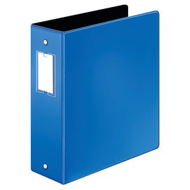 Cardinal EasyOpen 3-Ring Binder With Premier Locking Rings, 3in Round Rings, 60% Recycled, Blue