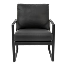 Load image into Gallery viewer, Eurostyle Bettina Leather Lounge Chair, Matte Black/Black
