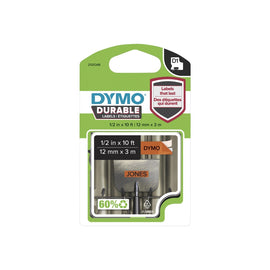 DYMO D1 - Self-adhesive - black on orange - Roll (0.47 in x 10 ft) 1 cassette(s) blister - label tape
