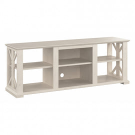 Bush Furniture Homestead Farmhouse TV Stand For 70in TVs, Linen White Oak, Standard Delivery