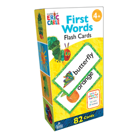 Carson-Dellosa World Of Eric Carle Early Learning Flash Cards, First Words, Set Of 82 Flash Cards