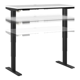 Bush Business Furniture Move 40 Series Electric 48inW x 24inD Electric Height-Adjustable Standing Desk, White/Black, Standard Delivery