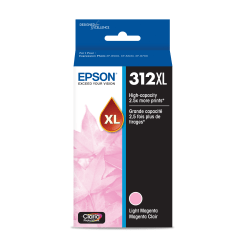 Epson 312XL Claria Photo Light High-Yield Magenta Ink Cartridge,T312XL620-S