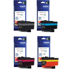 Brother LC3035 4-Color Black; Cyan; Magenta; Yellow Ultra-High-Yield Ink Cartridges, Pack Of 4 Cartridges, LC3035SET-OD