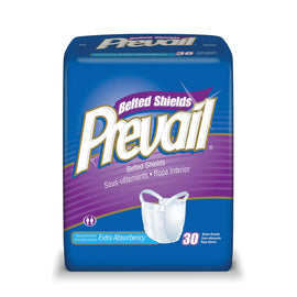 Prevail Belted Shield, One Size, White, Box Of 30