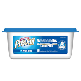 Prevail Disposable Washcloths, Institutional Jumbo Tub, 12in x 8in, Pack Of 96