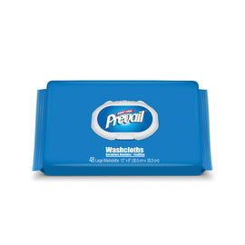 Prevail Disposable Washcloths, Press & Pull Softpak, 12in x 8in, Pack Of 48