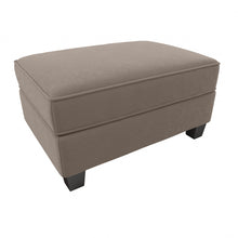 Load image into Gallery viewer, Bush Furniture Stockton Storage Ottoman, Tan Microsuede Fabric, Standard Delivery