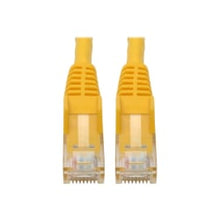 Load image into Gallery viewer, Tripp Lite Cat6 GbE Gigabit Ethernet Snagless Molded Patch Cable UTP Yellow RJ45 M/M 6in 6in - 1 x RJ-45 Male Network - 1 x RJ-45 Male Network - Gold Plated Contact - Yellow