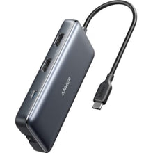 Load image into Gallery viewer, ANKER PowerExpand 8-in-1 USB-C PD Media Hub - for Notebook/Monitor - 100 W - USB 3.0 Type C - 2 x USB 3.0 - USB Type-C - Network (RJ-45) - HDMI - Wired